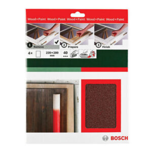 Bosch lihvlehed P120, 230×280 mm, 4tk