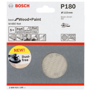 Bosch lihvvõrk P180, M480Net, 115mm, 5 tk
