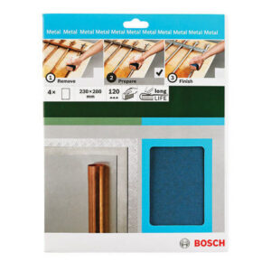 Bosch lihvlehed P120, 230×280 mm, 4tk