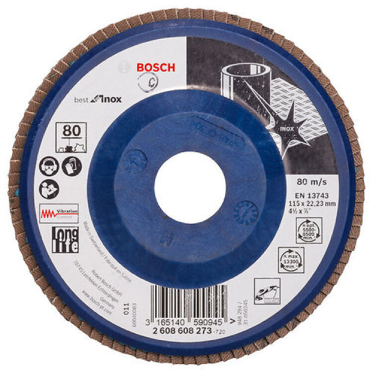 Bosch x581 lamell-lihvketas 115mm,Inox