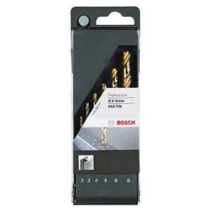 Bosch metallipuuride 6 osaline komplekt,HSS-TIN , 2-8 mm
