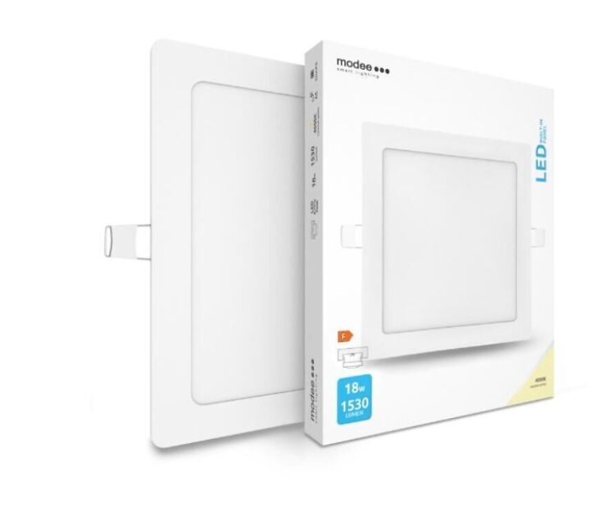Süvistatav led paneelvalgusti, 225x225mm, 18 W, 1530lm