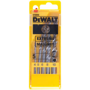 5 -ne Dewalt Extreme Masonry puuride komplekt