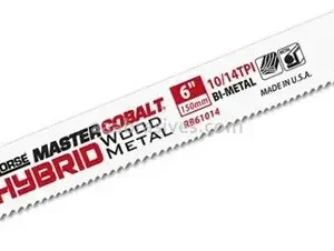 5x Morse Master Cobalt Hybrid tiigersae terad, puit ja metall
