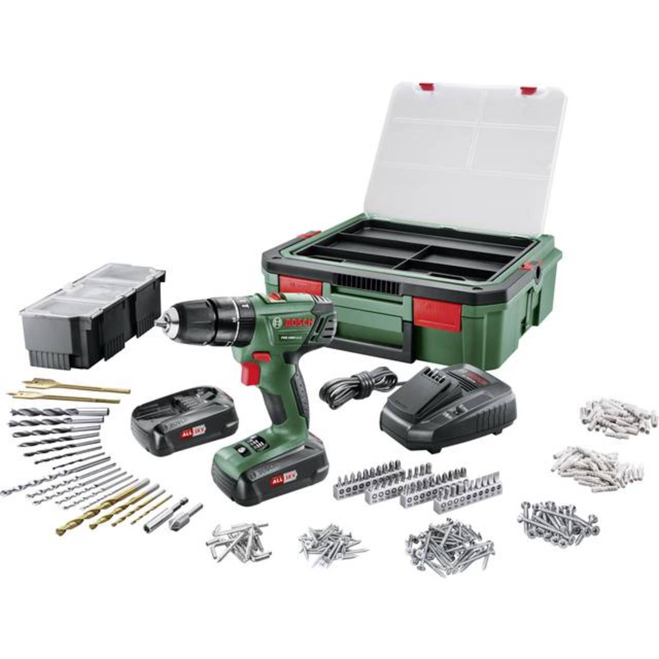 Akutrell-kruvikeeraja BOSCH PSR 1800 Li-2, SystemBox