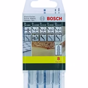 Bosch 2607019458 tikksaeterade komplekt, T-kinnitus, 8 tk